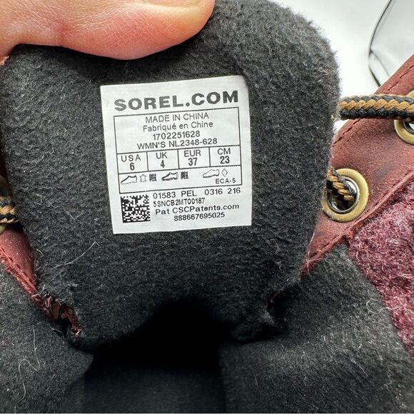 Sorel Slimpack II Waterproof Redwood Snow Boots‎ Sz 6 - Picture 5 of 11